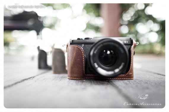 Fujifilm X-E1 and X-E2 - Kenji Leather Half Case