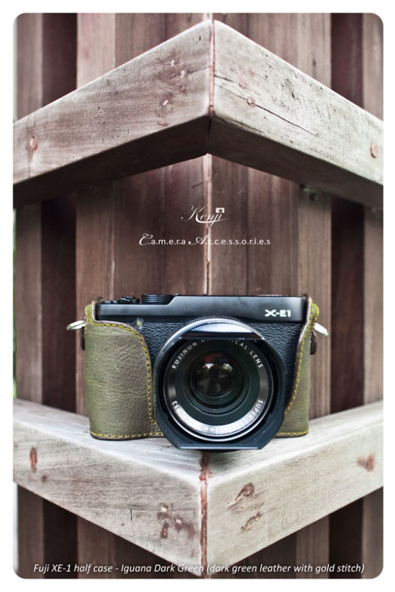 Fujifilm X-E1 and X-E2 - Kenji Leather Half Case